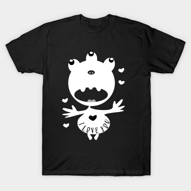 I love you monster T-Shirt by pois